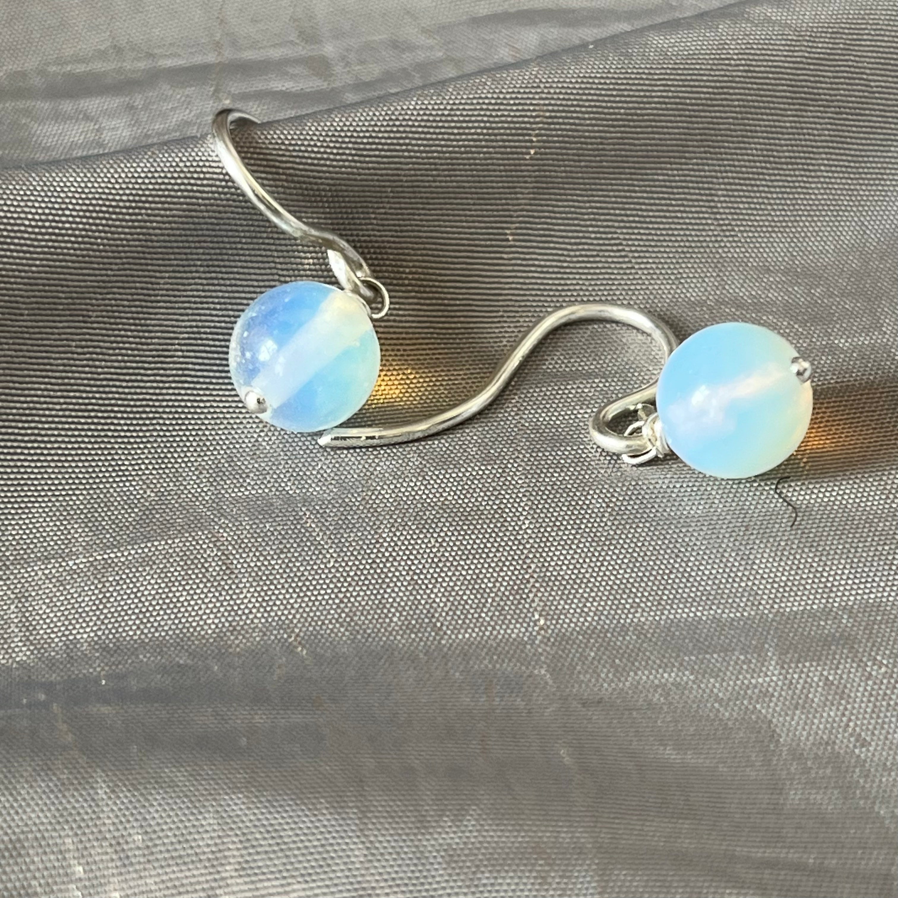 Wit vuur opaliet / zilver