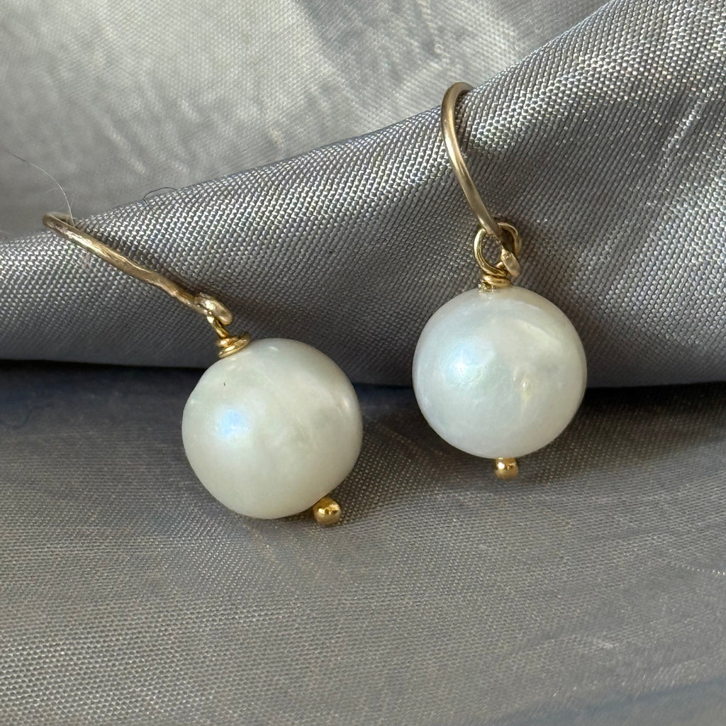 Parel oorbellen goldfilled