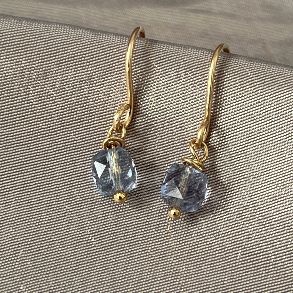 Topaaz oorbellen gold filled